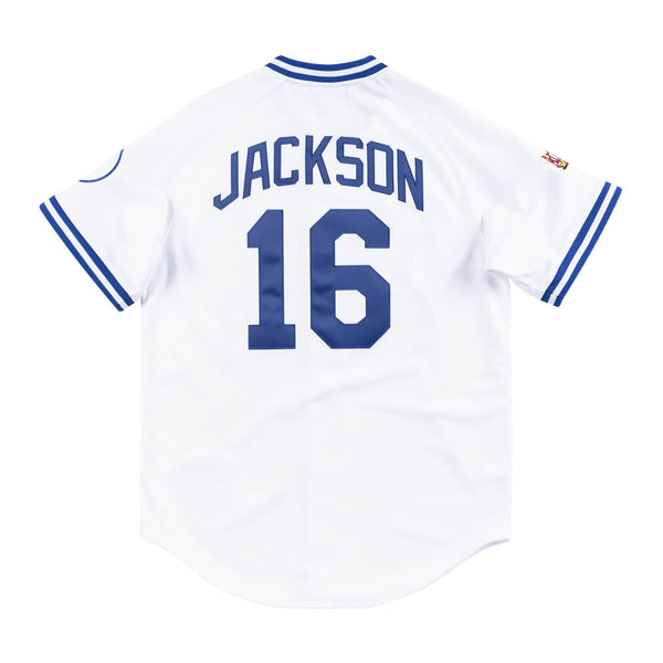 [AJY1GS18016-KCRWHIT89BJA] Mens Mitchell & Ness MLB Home Jersey Kansas City Royals 89 Bo Jackson