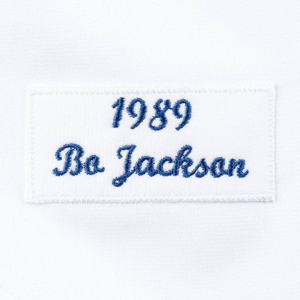 [AJY1GS18016-KCRWHIT89BJA] Mens Mitchell & Ness MLB Home Jersey Kansas City Royals 89 Bo Jackson