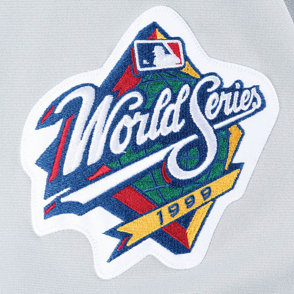 [AJY1GS18047-ABRGREY99JSM] Mens Mitchell & Ness MLB Road Jersey Atlanta Braves 99 John Smoltz