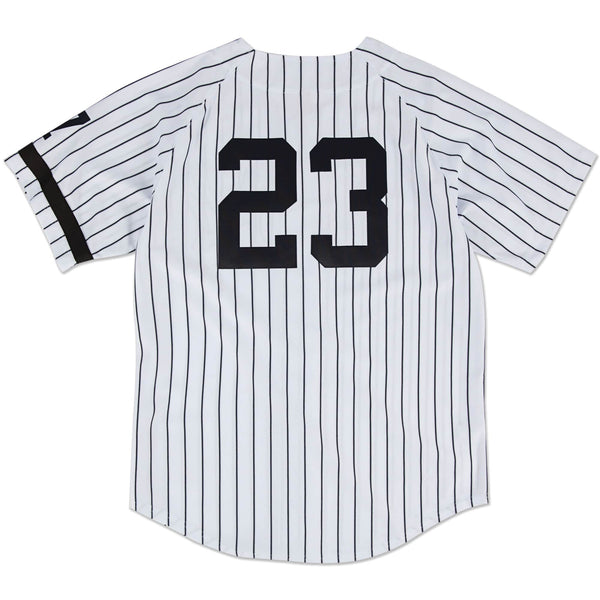 [AJY1GS18293-NYYWHIT95DMT] Mens Mitchell & Ness MLB Home Jersey New York Yankees 95 Don Mattingly
