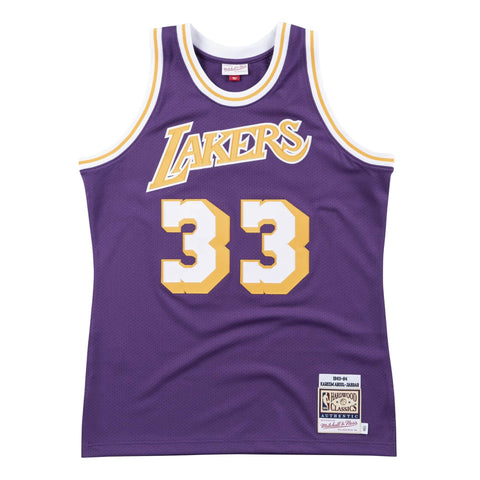 Mens Mitchell & Ness NBA Authentic Jersey LA Lakers 1983-84 Kareem Abdul-Jabbar - sneakAR