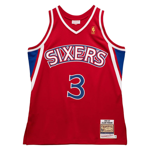 MITCHELL & NESS NBA AUTHENTIC JERSEY PHILADELPHIA 76ERS 96 ALLEN IVERSON