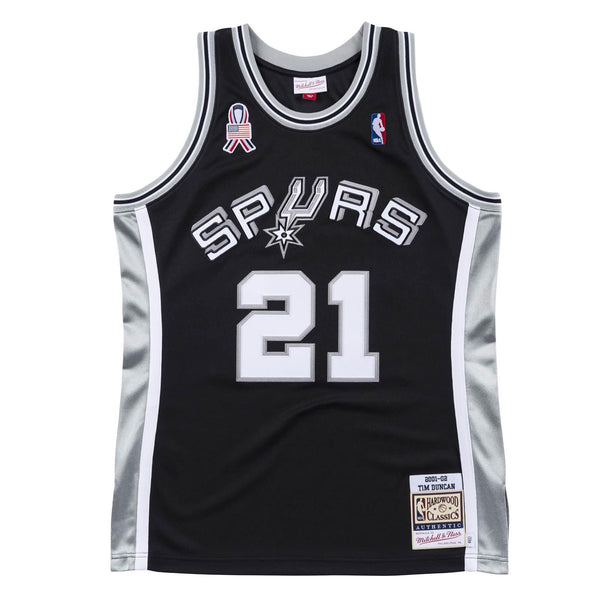 Mens Mitchell & Ness NBA Authentic Jersey 2001-02 San Antonio Spurs Tim Duncan - sneakAR
