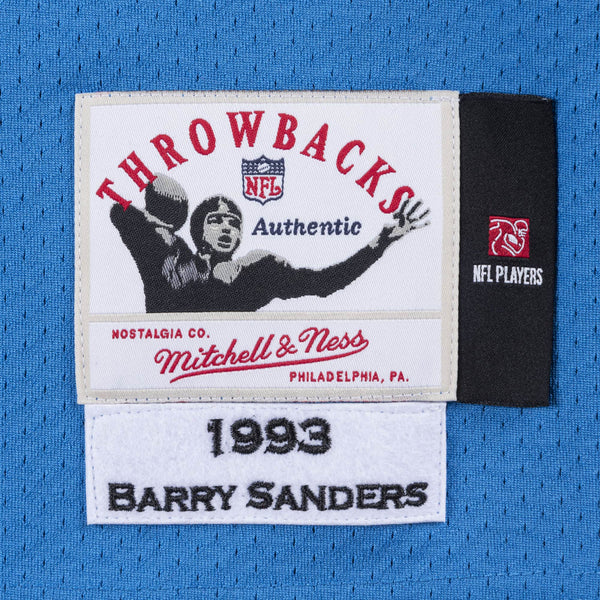 [AJY6CP18025-DLIMDBL93BSA] Mens Mitchell & Ness NFL Authentic Jersey Detroit Lions 1993 Barry Sanders
