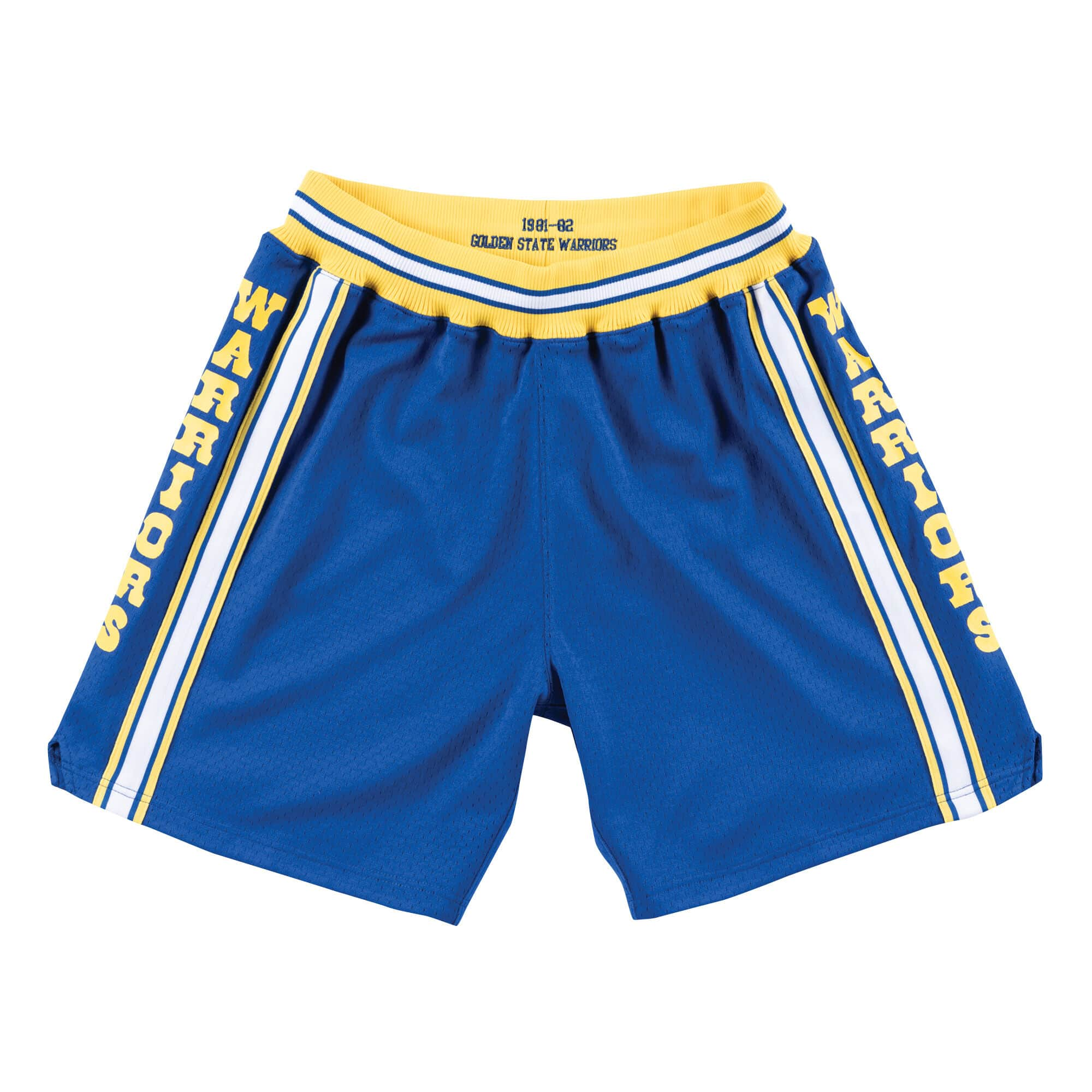 Mens Mitchell & Ness NBA Authentic Shorts Golden State Warriors Road 1981-82