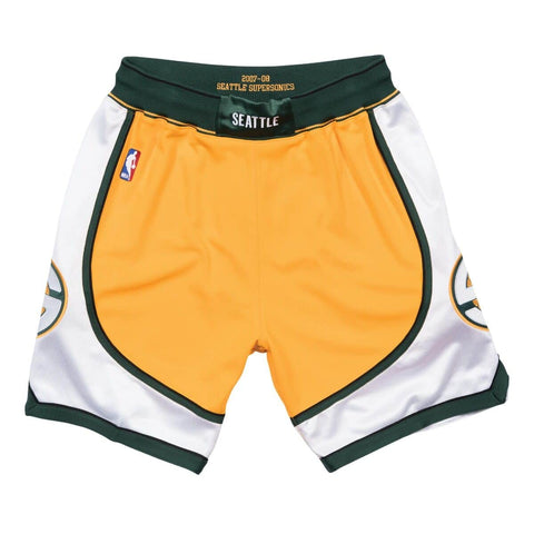 Mens Mitchell & Ness NBA Authentic Shorts Seattle Supersonics 2007-08