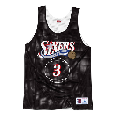 Mens Mitchell & Ness NBA Reversible Mesh Tank Top Allen Iverson 76ers