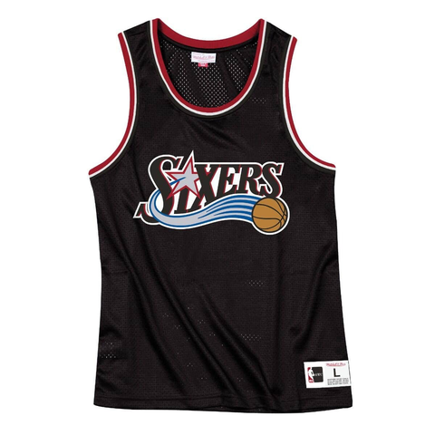 Mens Mitchell & Ness NBA Mesh Tank Top 76ers