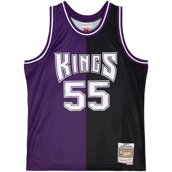 MITCHELL & NESS NBA SPLIT SWINGMAN JERSEY SACRAMENTO KINGS 2000 JASON WILLIAMS