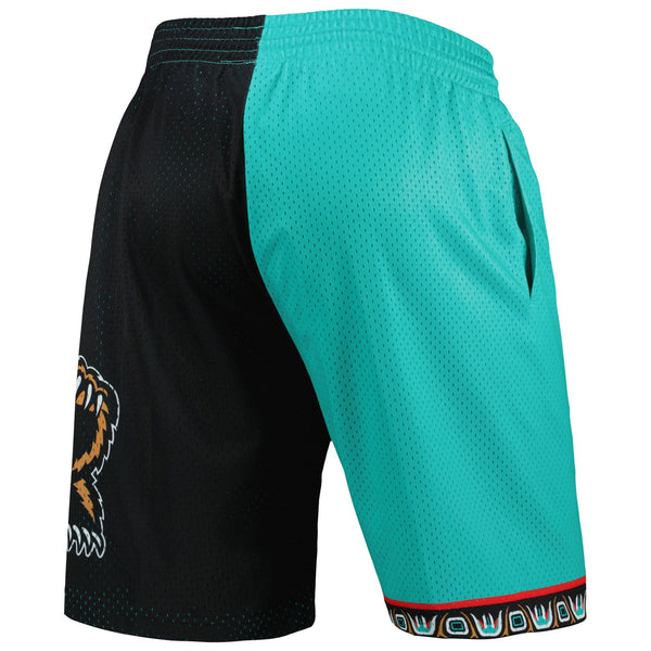 MITCHELL & NESS NBA SPLIT SWINGMAN SHORTS VANCOUVER GRIZZLIES 1998