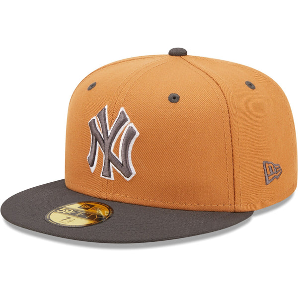 [60278842] Mens New Era MLB NY YANKEES 5950 FITTED 'COLOR PACK'-BROWN/DARK GRAY