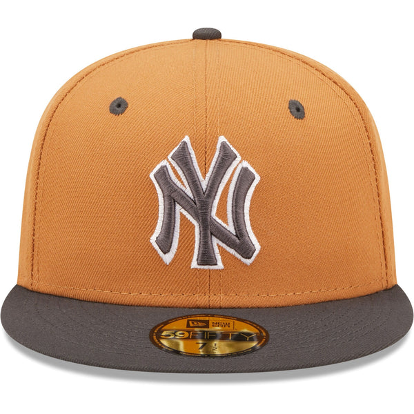[60278842] Mens New Era MLB NY YANKEES 5950 FITTED 'COLOR PACK'-BROWN/DARK GRAY