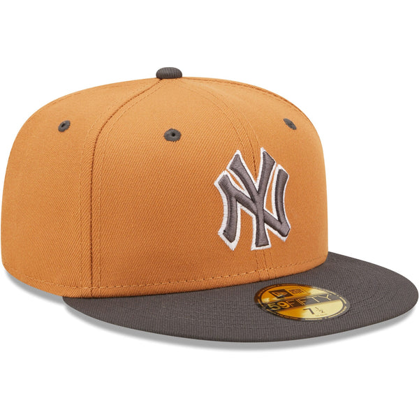 [60278842] Mens New Era MLB NY YANKEES 5950 FITTED 'COLOR PACK'-BROWN/DARK GRAY