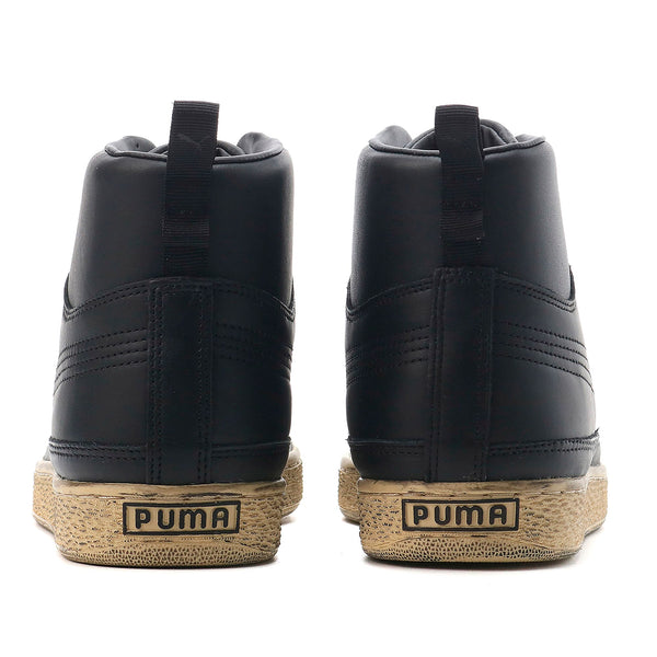 [382156-01] Mens PUMA SUEDE MID 'RHUIGI DISTRESSED BLACK'