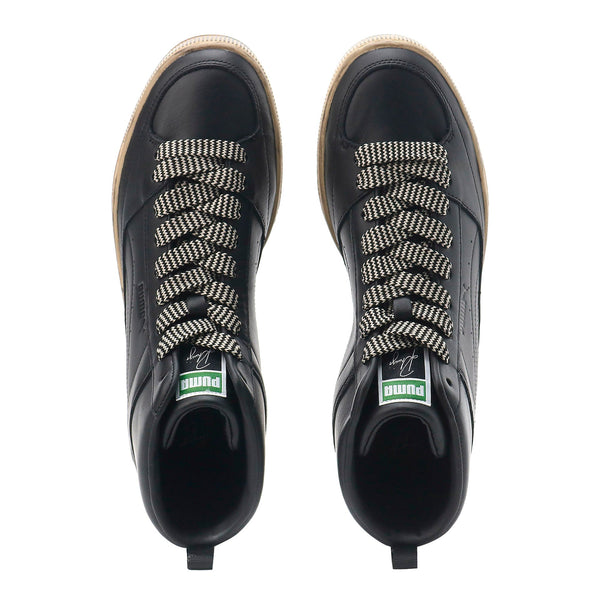 [382156-01] Mens PUMA SUEDE MID 'RHUIGI DISTRESSED BLACK'