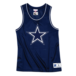 Mens Mitchell & Ness NFL Mesh Tank Top Dallas Cowboys