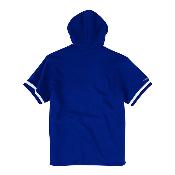 Mens Mitchell & Ness MLB French Terry Short Sleeve Hoodie LA Dodgers