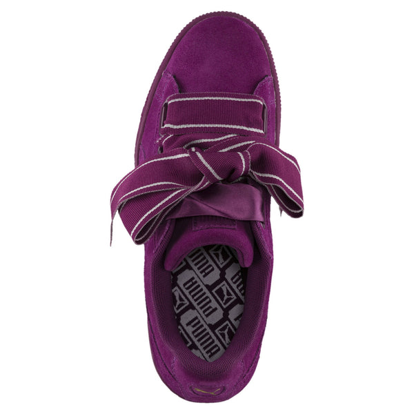 [364084-02] Womens Suede Heart Satin Ii