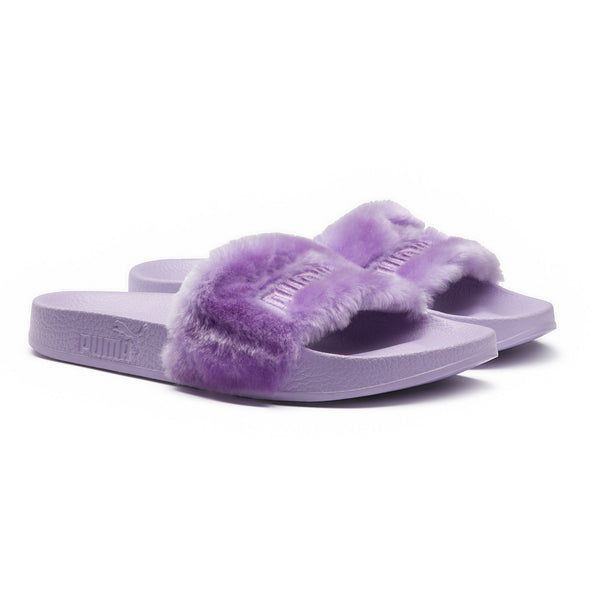 [365772-02] Womens Fur Slide