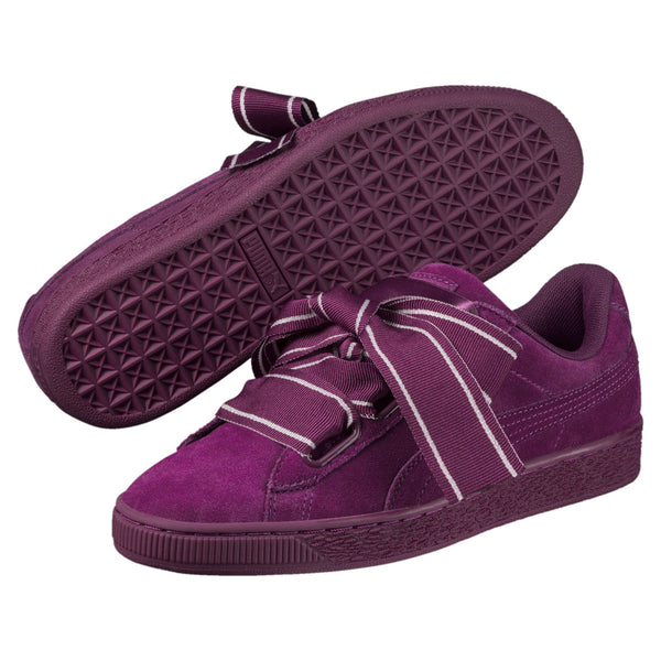 [364084-02] Womens Suede Heart Satin Ii