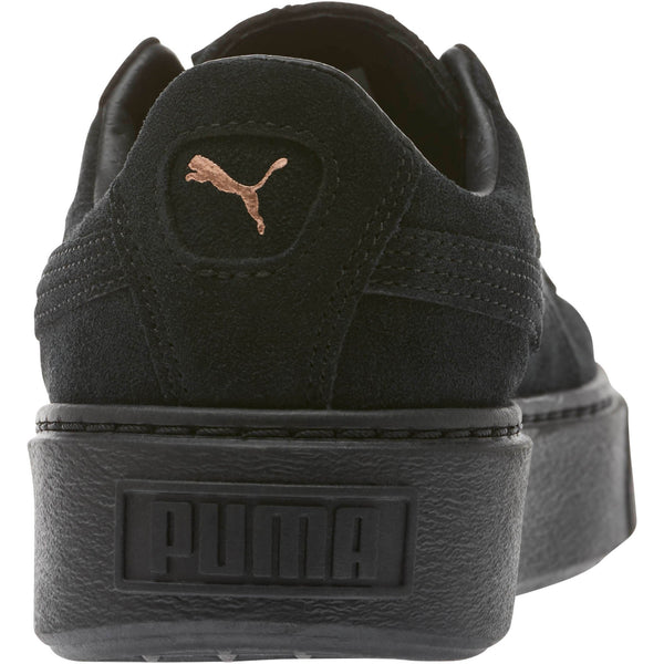 [366382-01] Womens Suede Platform Rose Gold