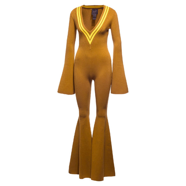 [575743-01] Womens Puma x Fenty by Rihanna Deep V Sweater Knit Onepiece