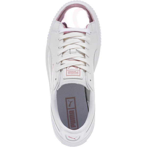 [366169-04] Womens Basket Platform Metallic