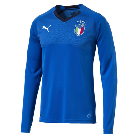[752286-01] Mens FIGC Italia Home Jersey Longsleeve