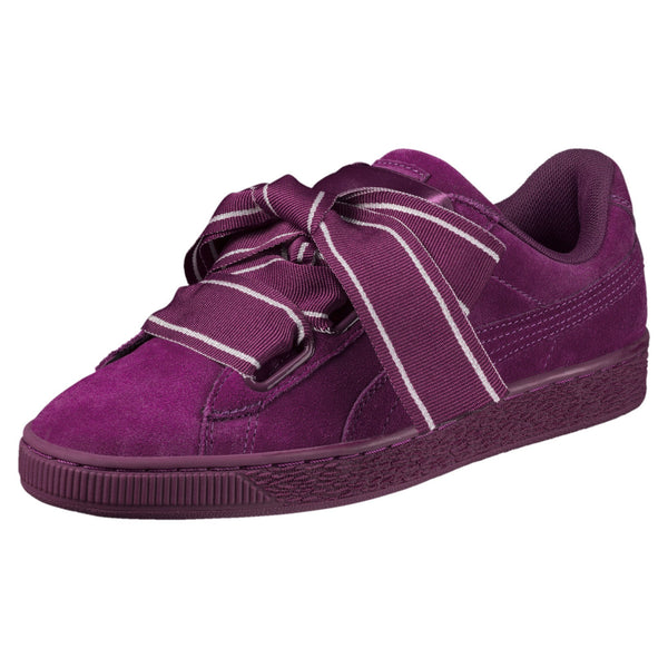 [364084-02] Womens Suede Heart Satin Ii