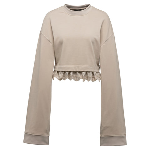 [574289-01] Womens Puma x Fenty by Rihanna 'Cropped Long Sleeve