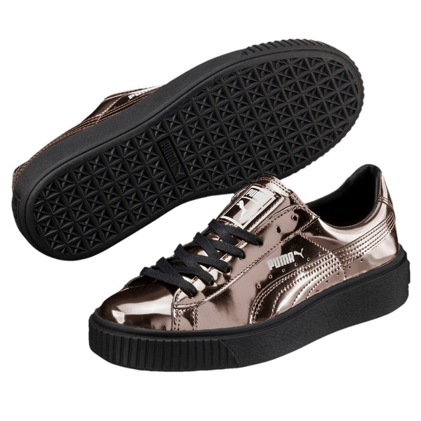 [362339-03] Womens Basket Platform Metallic