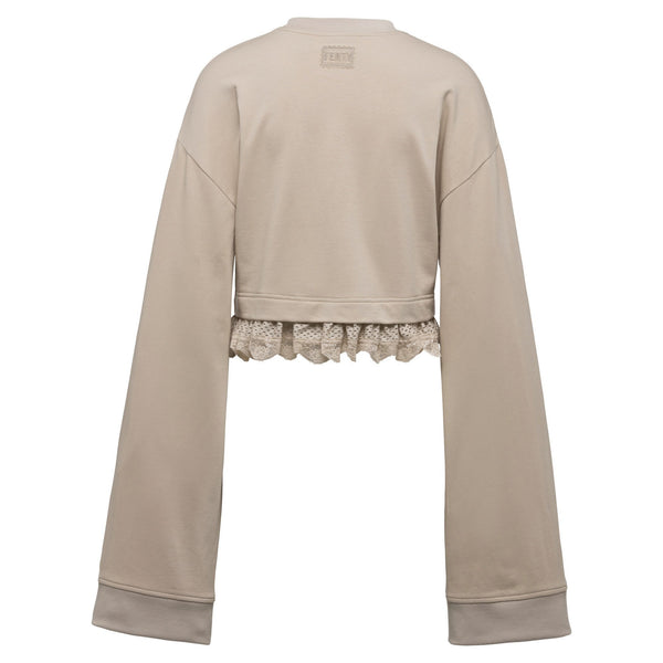 [574289-01] Womens Puma x Fenty by Rihanna 'Cropped Long Sleeve