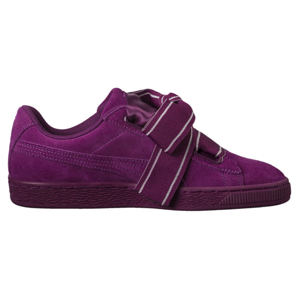 [364084-02] Womens Suede Heart Satin Ii