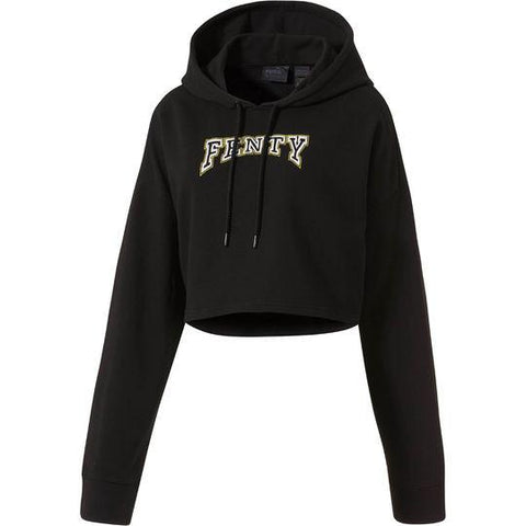 [575836-02] Womens Puma x Fenty by Rihanna Hooded Longsleeve Cropped Sweatshirt