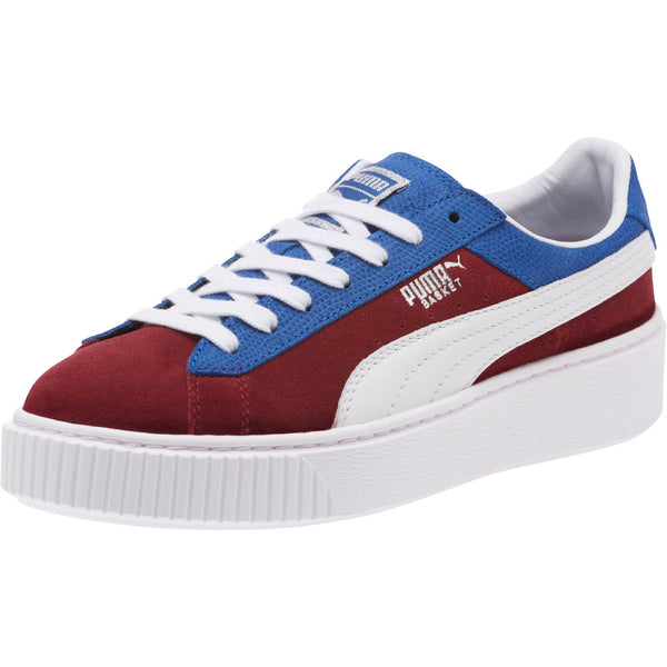 [365709-01] Womens Basket Platform Color Blocked