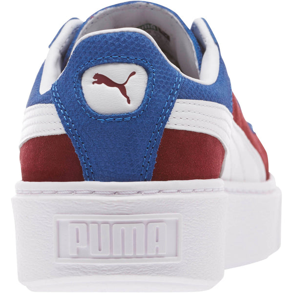 [365709-01] Womens Basket Platform Color Blocked