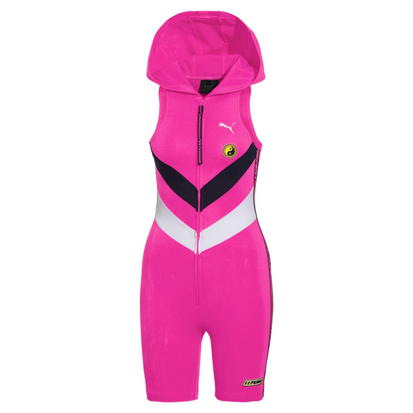 [577265-03] Womens Puma x Fenty by Rihanna Hooded Zip Front Leotard