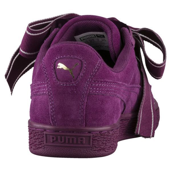 [364084-02] Womens Suede Heart Satin Ii