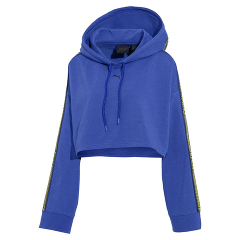 [577440-02] Womens Puma x Fenty by Rihanna Hooded Longsleeve Cropped Sweatshirt