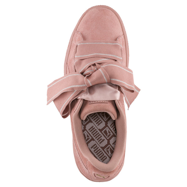 [364084-03] Womens Suede Heart Satin Ii