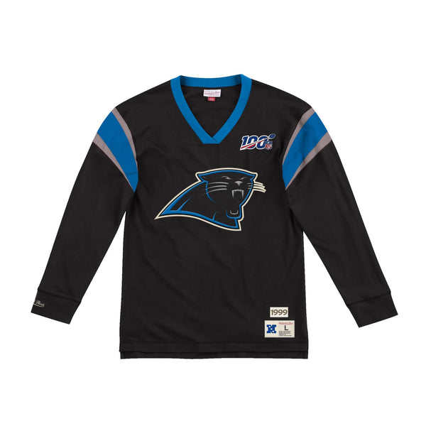 [LNSLDF18030-CPABLCK] Mens Mitchell & Ness NFL Team Inspired Longsleeve Panthers