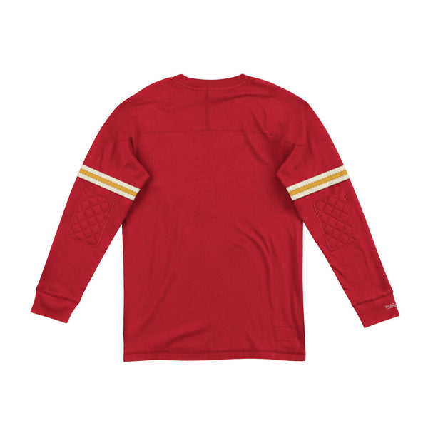 [LNSLDF18030-KCCSCAR] Mens Mitchell & Ness NFL Team Inspired Longsleeve Chiefs