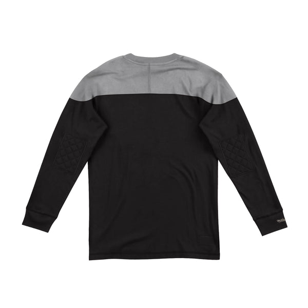 [LNSLDF18030-ORABLCK] Mens Mitchell & Ness NFL Team Inspired Longsleeve Oakland Raiders