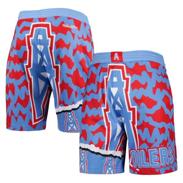 MITCHELL & NESS NFL JUMBOTRON 2.0 SUBLIMATED SHORTS HOUSTON OILERS