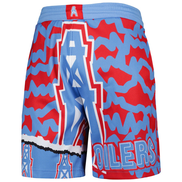 MITCHELL & NESS NFL JUMBOTRON 2.0 SUBLIMATED SHORTS HOUSTON OILERS