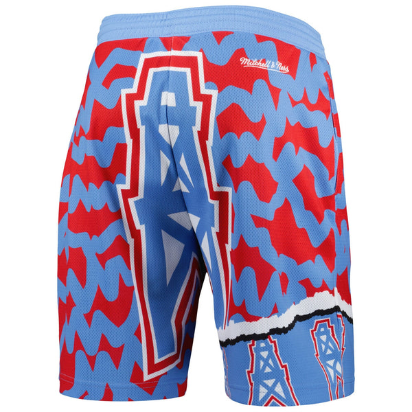 MITCHELL & NESS NFL JUMBOTRON 2.0 SUBLIMATED SHORTS HOUSTON OILERS