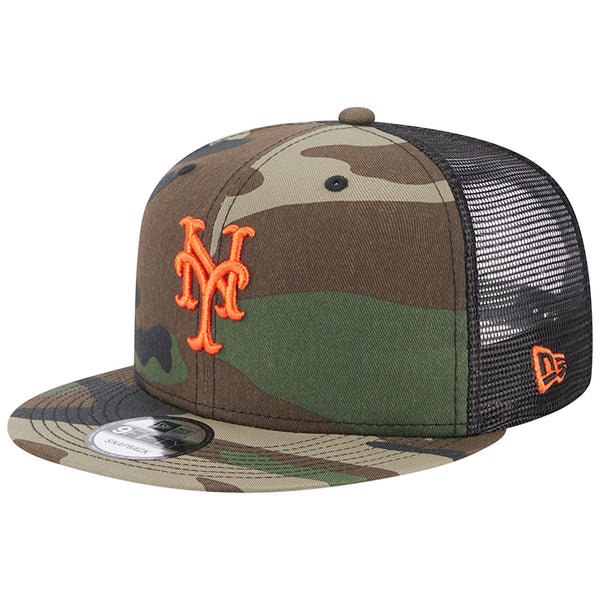 [60316823] Mens New Era MLB NY METS 950 SNAPBACK TRUCKER - CAMO WOODLAND/BLACK