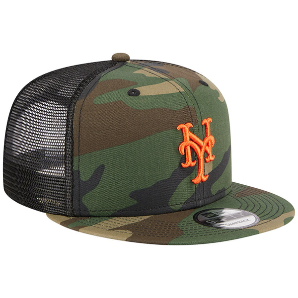 [60316823] Mens New Era MLB NY METS 950 SNAPBACK TRUCKER - CAMO WOODLAND/BLACK