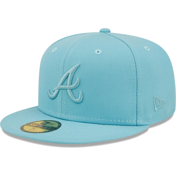 [60278392] Mens New Era MLB ATLANTA BRAVES 5950 FITTED 'COLOR PACK' - LIGHT BLUE