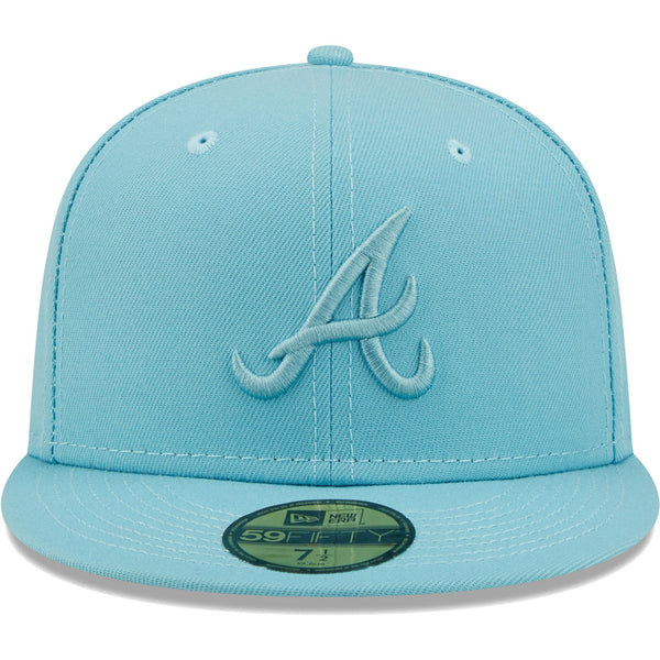 [60278392] Mens New Era MLB ATLANTA BRAVES 5950 FITTED 'COLOR PACK' - LIGHT BLUE